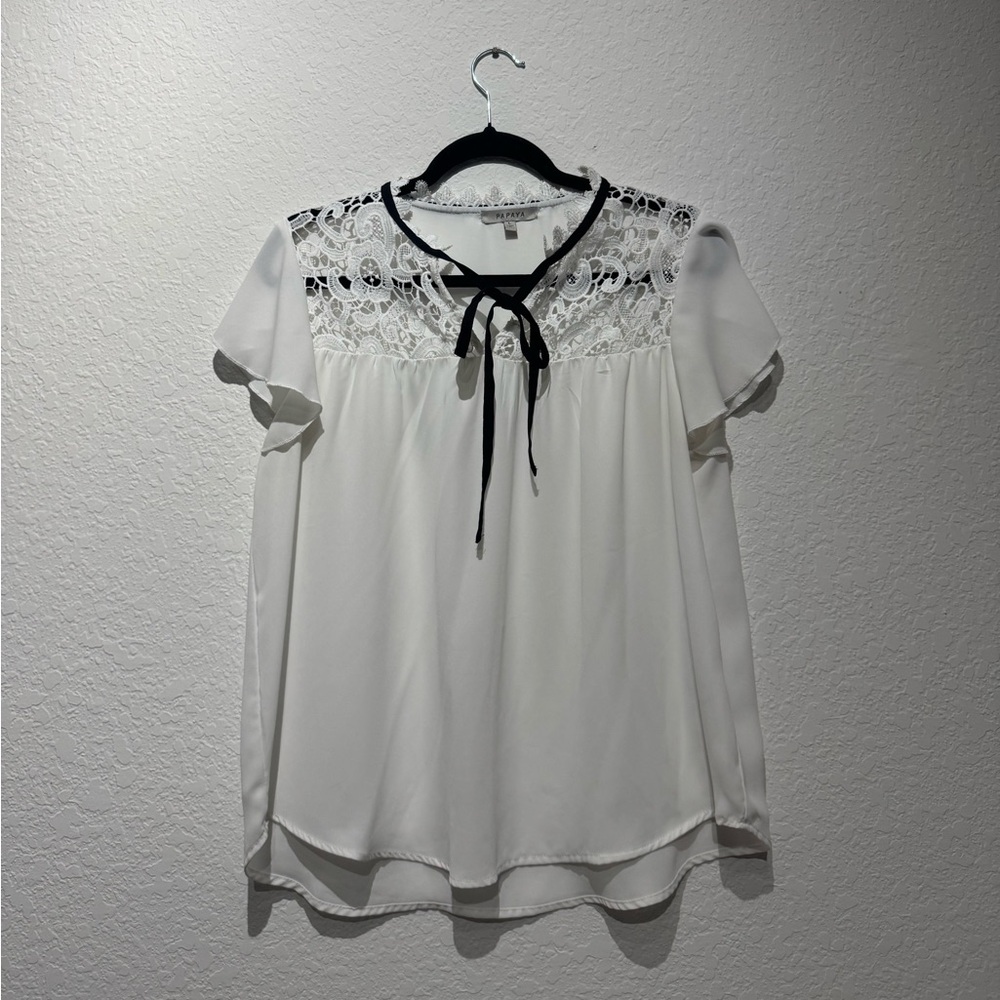 Elegant White Lace Blouse